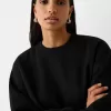 Oversize sweatshirt med sidfickor