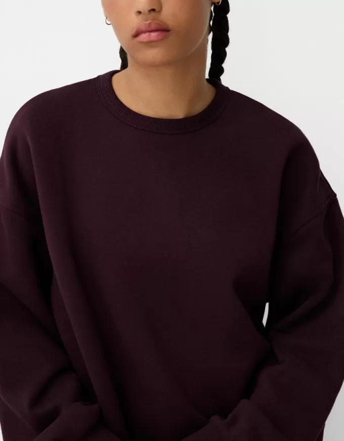 Oversize sweatshirt med sidfickor Oversize sweatshirt med sidfickor
