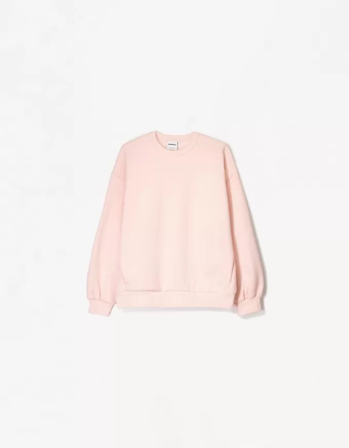 Oversize sweatshirt med sidfickor Oversize sweatshirt med sidfickor