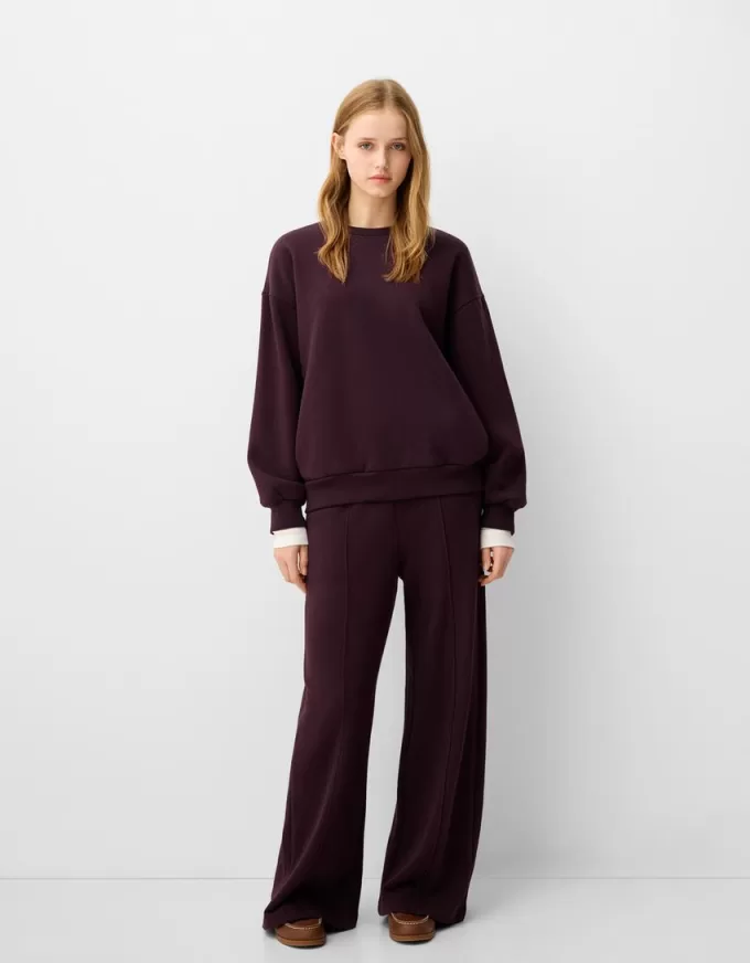 Oversize sweatshirt med sidfickor Oversize sweatshirt med sidfickor
