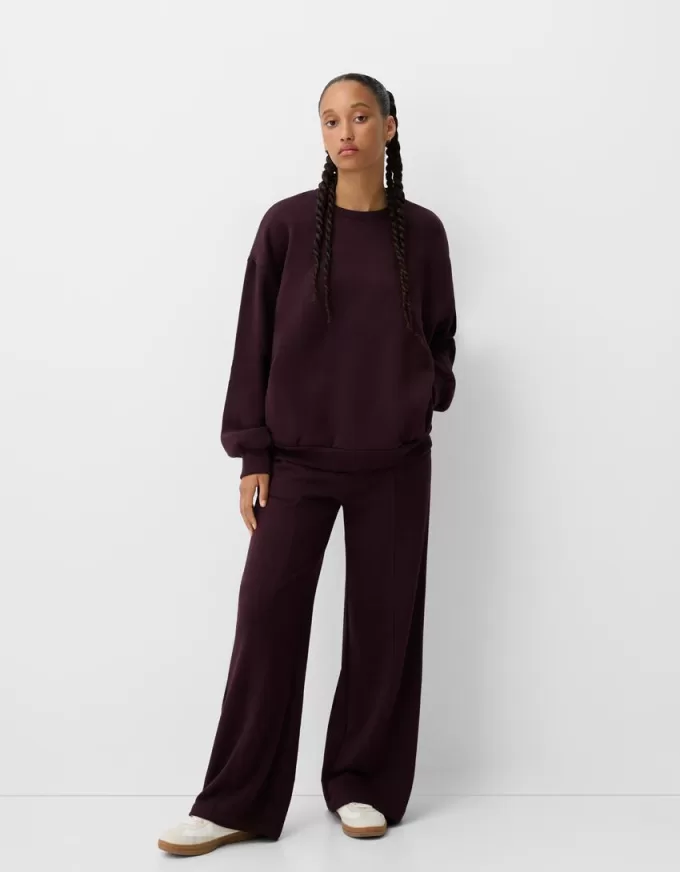 Oversize sweatshirt med sidfickor Oversize sweatshirt med sidfickor