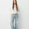 Oversize sweatshirt med sidfickor Oversize sweatshirt med sidfickor