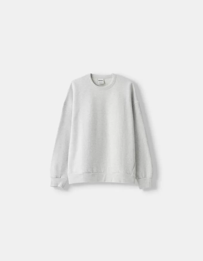Oversize sweatshirt med sidfickor Oversize sweatshirt med sidfickor