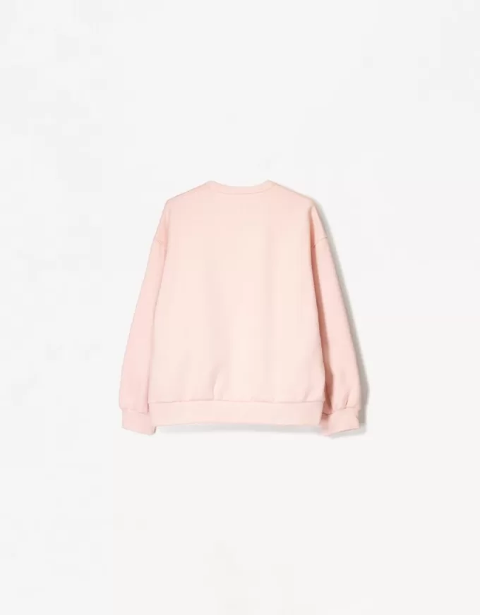 Oversize sweatshirt med sidfickor Oversize sweatshirt med sidfickor