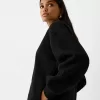 Oversize sweatshirt med sidfickor