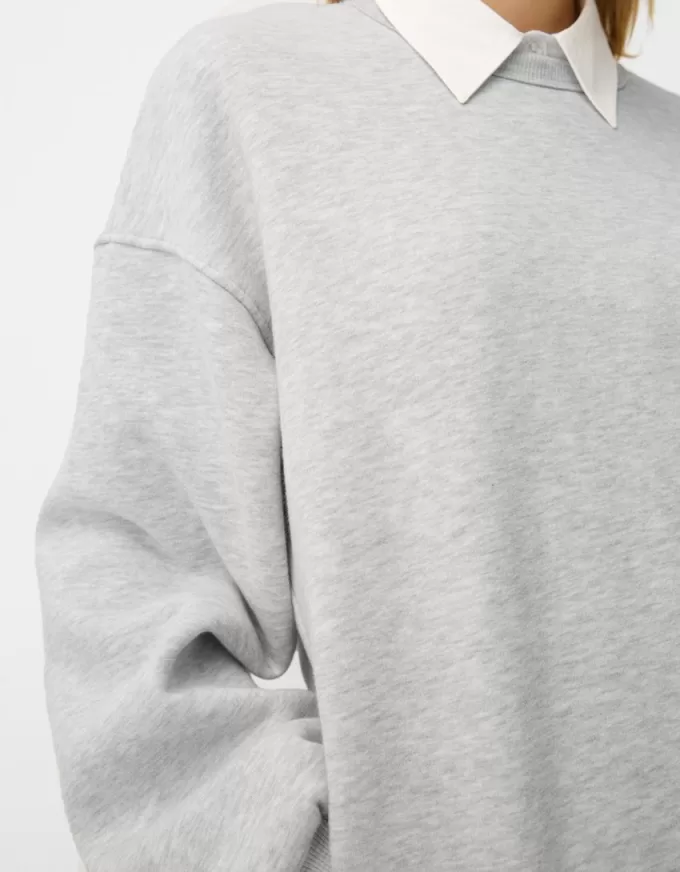 Oversize sweatshirt med sidfickor Oversize sweatshirt med sidfickor