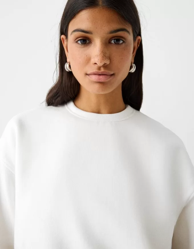 Oversize sweatshirt med sidfickor Oversize sweatshirt med sidfickor