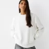 Oversize sweatshirt med sidfickor Oversize sweatshirt med sidfickor