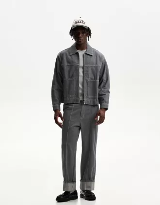 Oversized jeansskjorta