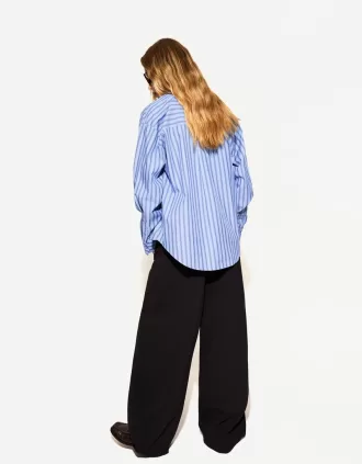 Oversized poplinskjorta
