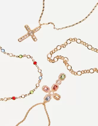 Paket med 4 hängande halsband