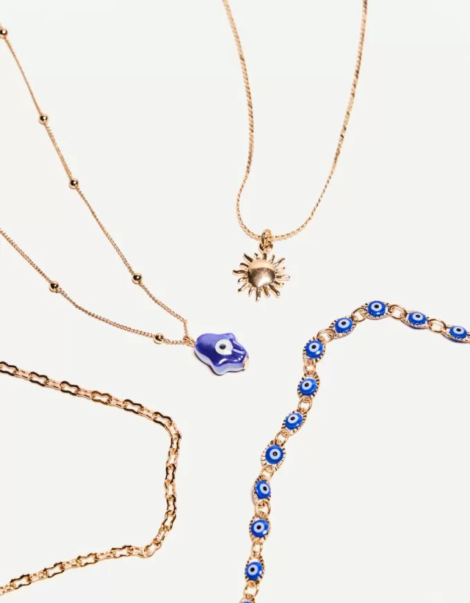 Paket med 4 hängande halsband Paket med 4 hängande halsband