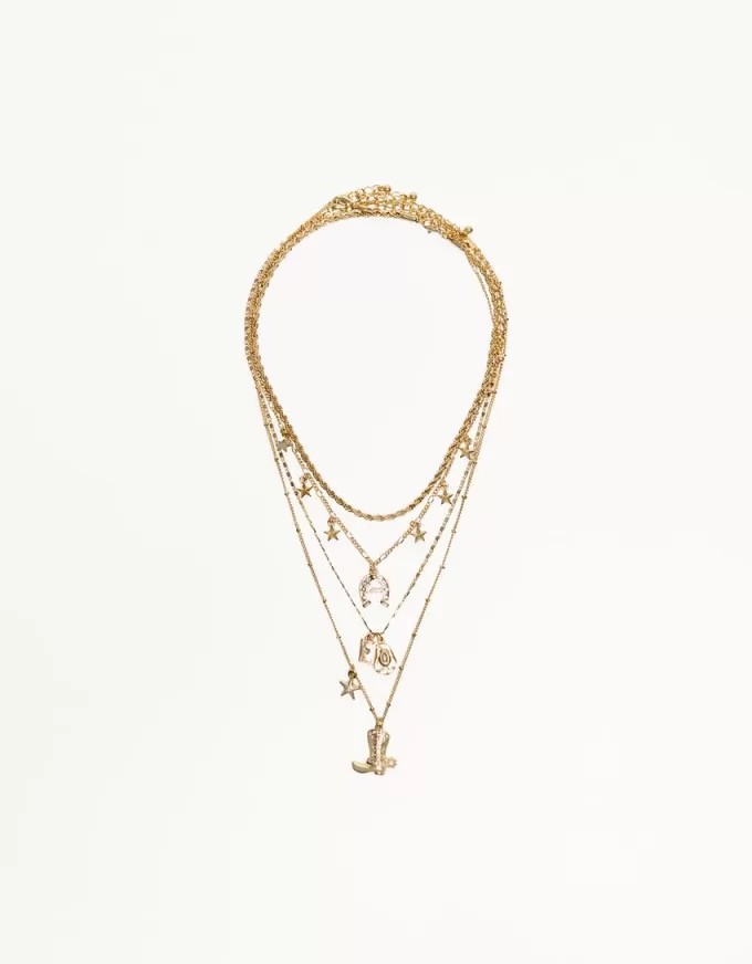 Paket med 4 hängande halsband Paket med 4 hängande halsband