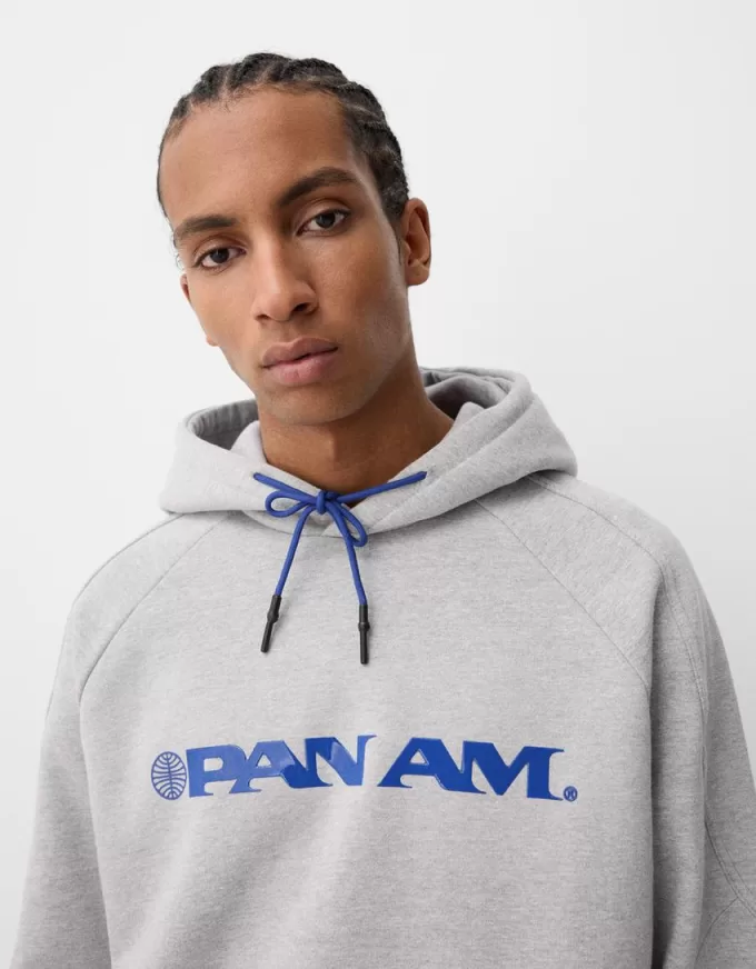 Pan Am tryck boxy fit huvtröja Pan Am tryck boxy fit huvtröja