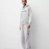Pan Am tryck boxy fit huvtröja Pan Am tryck boxy fit huvtröja