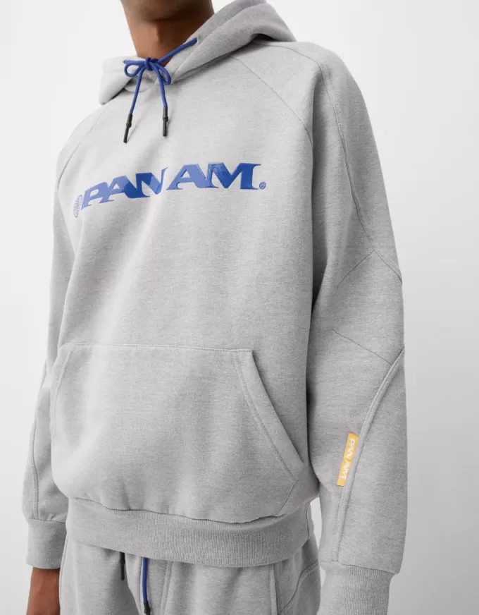 Pan Am tryck boxy fit huvtröja Pan Am tryck boxy fit huvtröja