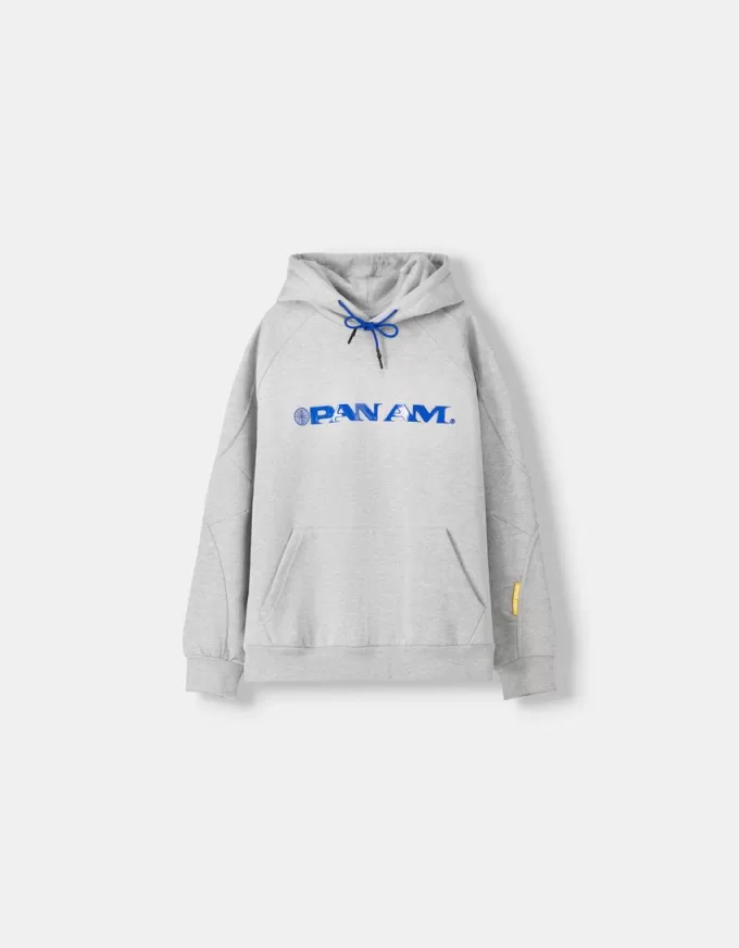 Pan Am tryck boxy fit huvtröja Pan Am tryck boxy fit huvtröja