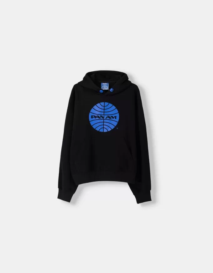 Pan Am tryck boxy fit huvtröja Pan Am tryck boxy fit huvtröja