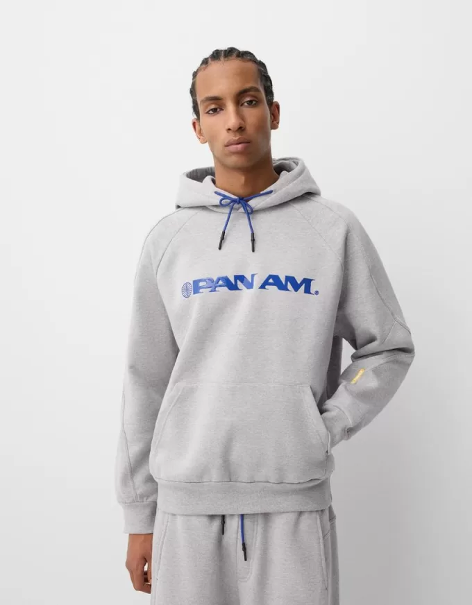 Pan Am tryck boxy fit huvtröja Pan Am tryck boxy fit huvtröja