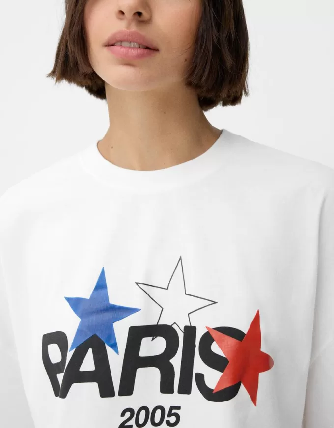 Paris kortärmad kortärmad T-shirt