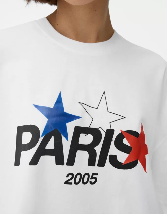 Paris kortärmad kortärmad T-shirt