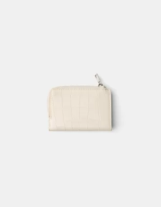 Plånbok med djurtryck i präglad faux-patentfinish