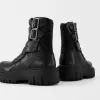 Platform ankelboots med spännen Platform ankelboots med spännen