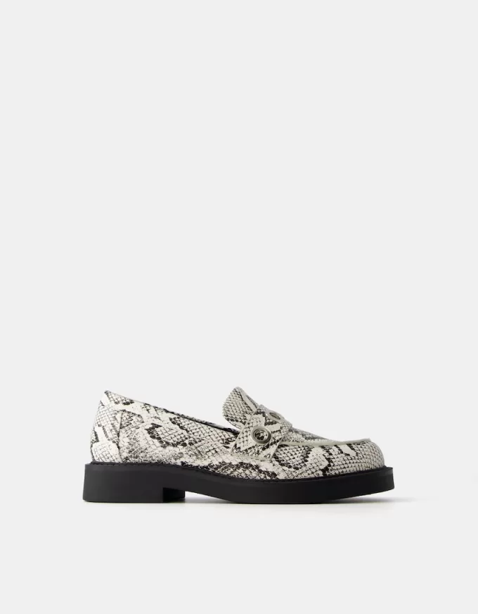 Platta loafers med djurtryck Platta loafers med djurtryck