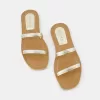Platta sandaler med flera remmar
