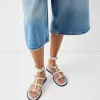 Platta sandaler med ringdetaljer Platta sandaler med ringdetaljer