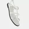 Platta sandaler med ringdetaljer Platta sandaler med ringdetaljer