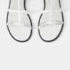 Platta sandaler med ringdetaljer Platta sandaler med ringdetaljer