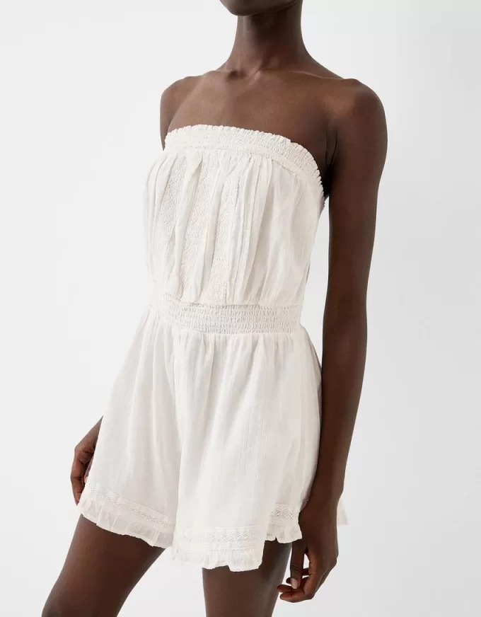 Playsuit i bomulls chiffong Playsuit i bomulls chiffong