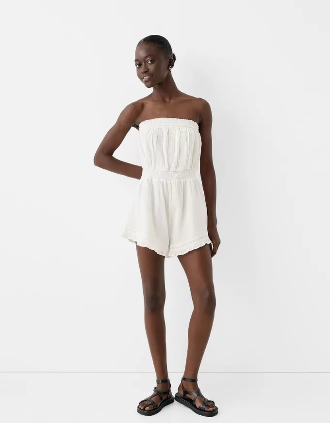 Playsuit i bomulls chiffong Playsuit i bomulls chiffong