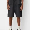 Plisserade Bermuda sweatshorts Plisserade Bermuda sweatshorts