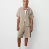 Plisserade Bermuda sweatshorts Plisserade Bermuda sweatshorts