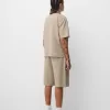 Plisserade Bermuda sweatshorts Plisserade Bermuda sweatshorts