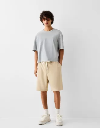 Plysch bermudashorts