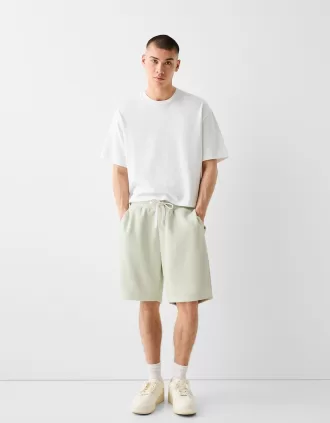 Plysch bermudashorts