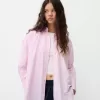 Randig oversize långärmad skjorta Randig oversize långärmad skjorta