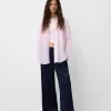 Randig oversize långärmad skjorta Randig oversize långärmad skjorta