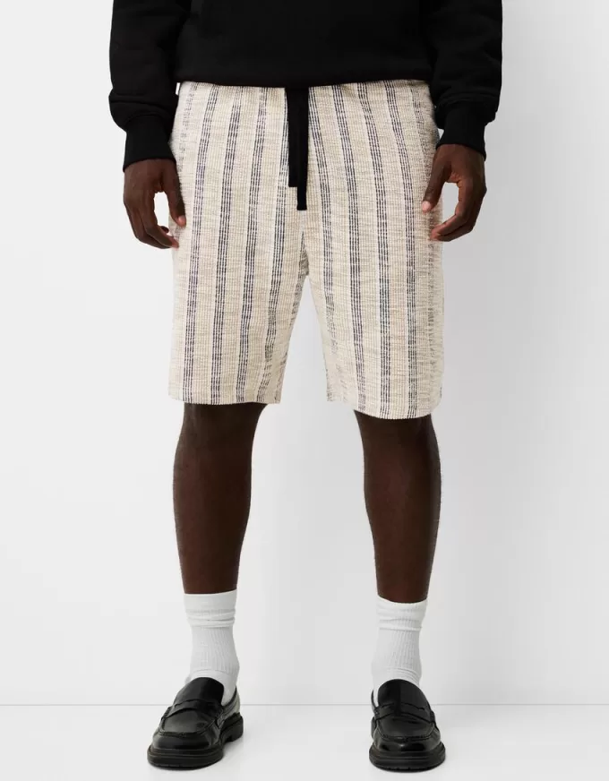 Randiga bermudashorts i jacquard Randiga bermudashorts i jacquard