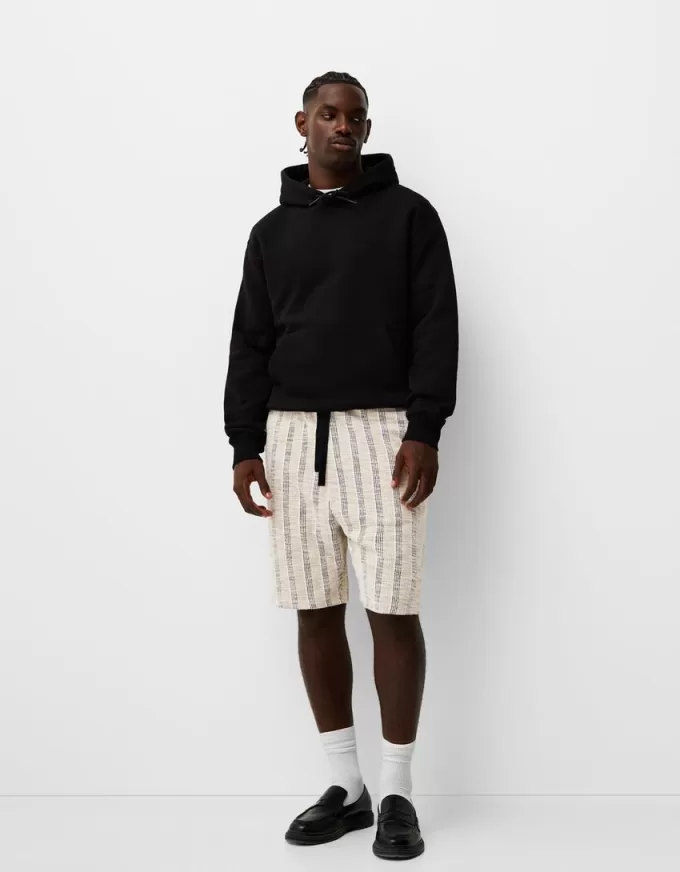 Randiga bermudashorts i jacquard Randiga bermudashorts i jacquard