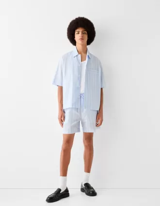 Randiga joggerbermudashorts