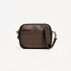 Retro crossbody-väska med tryck