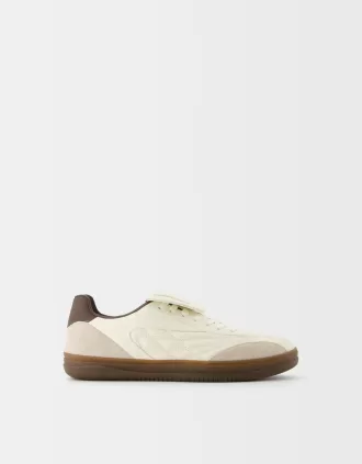 Retro fotbollssneakers med plös