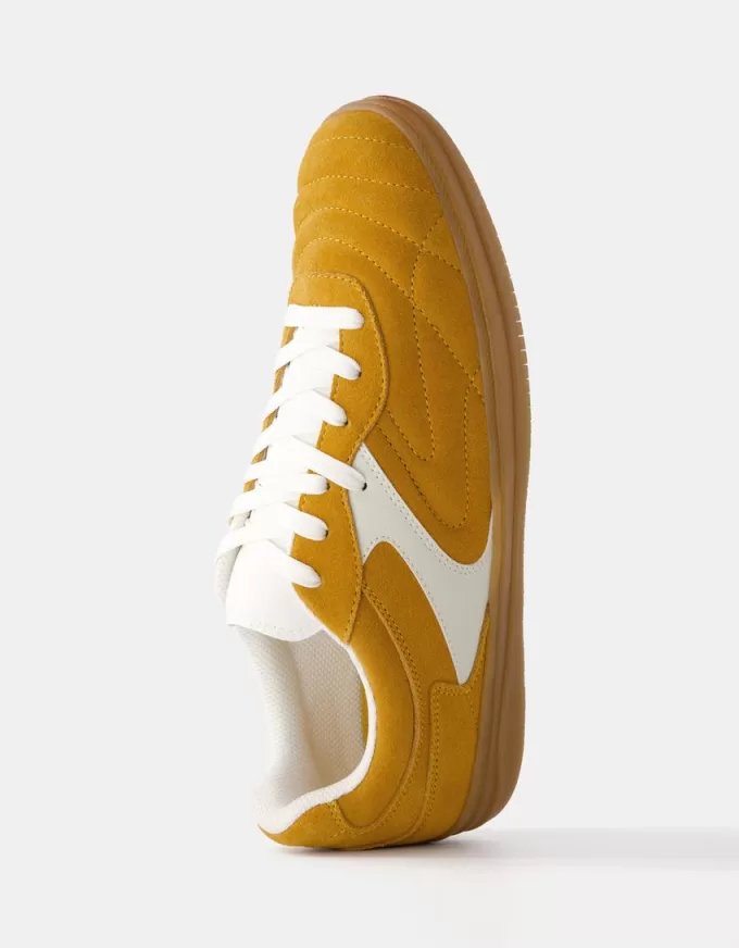 Retro sneakers i delat läder Retro sneakers i delat läder
