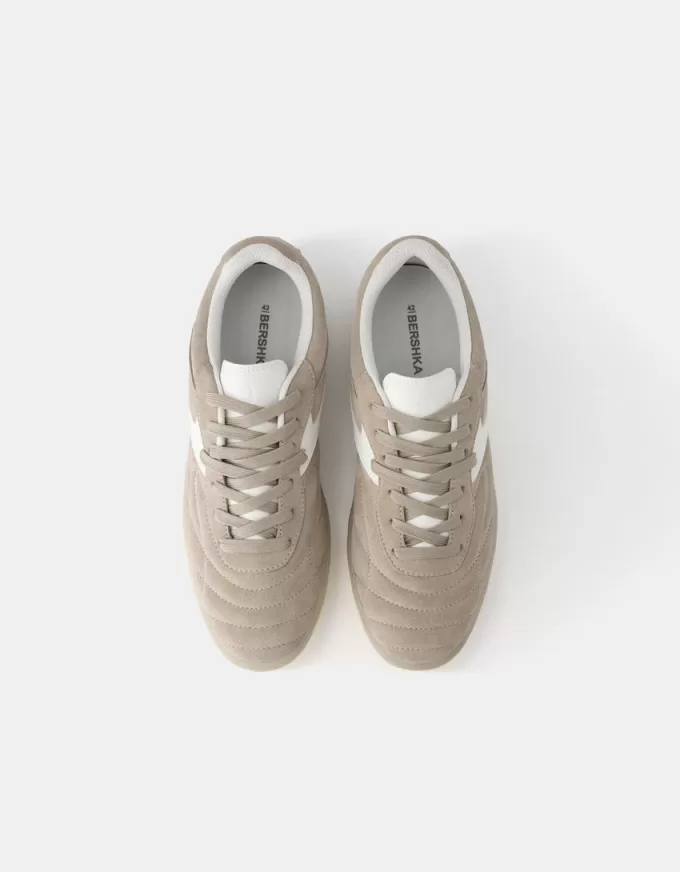 Retro sneakers i delat läder Retro sneakers i delat läder