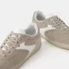 Retro sneakers i delat läder Retro sneakers i delat läder