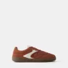 Retro sneakers i delat läder Retro sneakers i delat läder